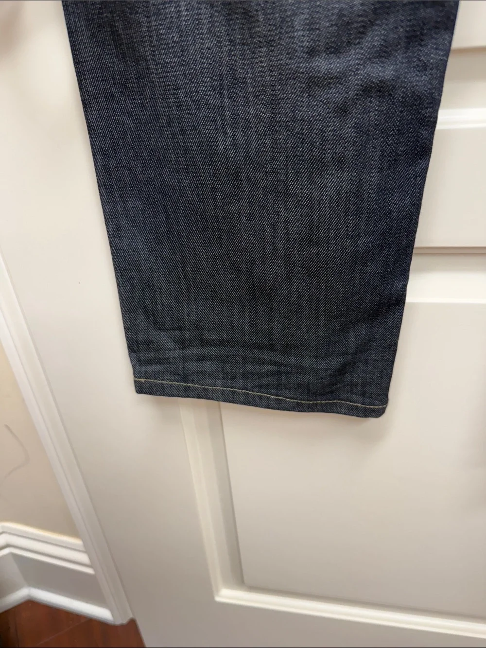 PAIGE Men's Navy Relaxed Straight Jeans